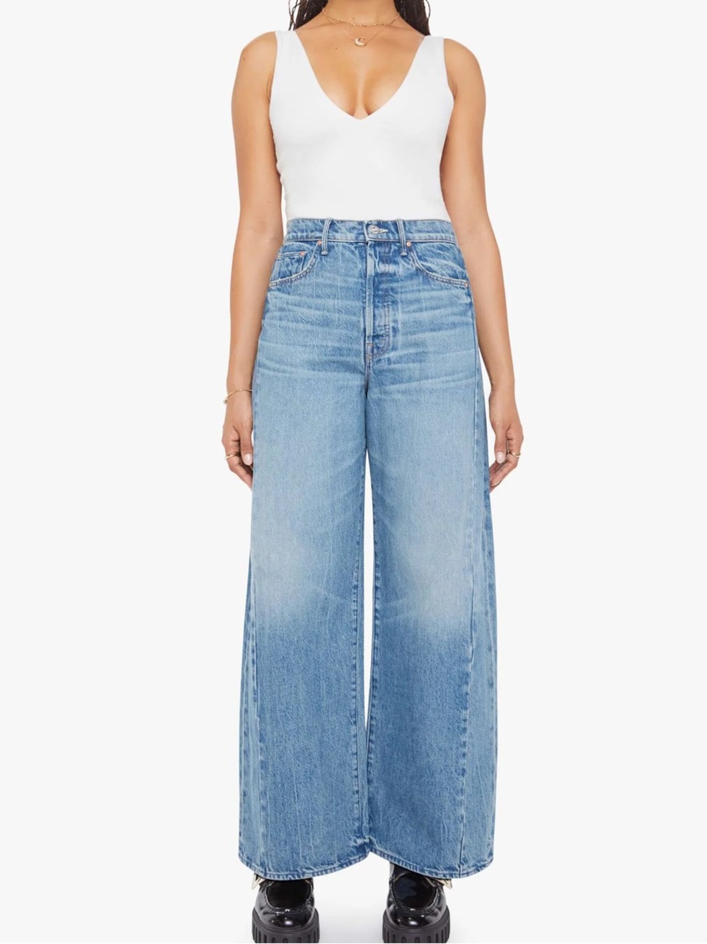 Mother lil’ pipe dream barrel Leg Vintage-Style Blue Jeans folk star size 30 NWT